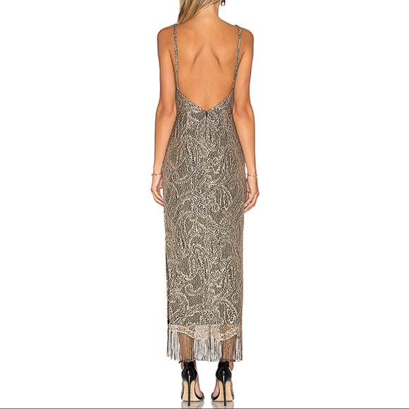 Misha Collection Lace Gold Strap Dress - Picture 4 of 4